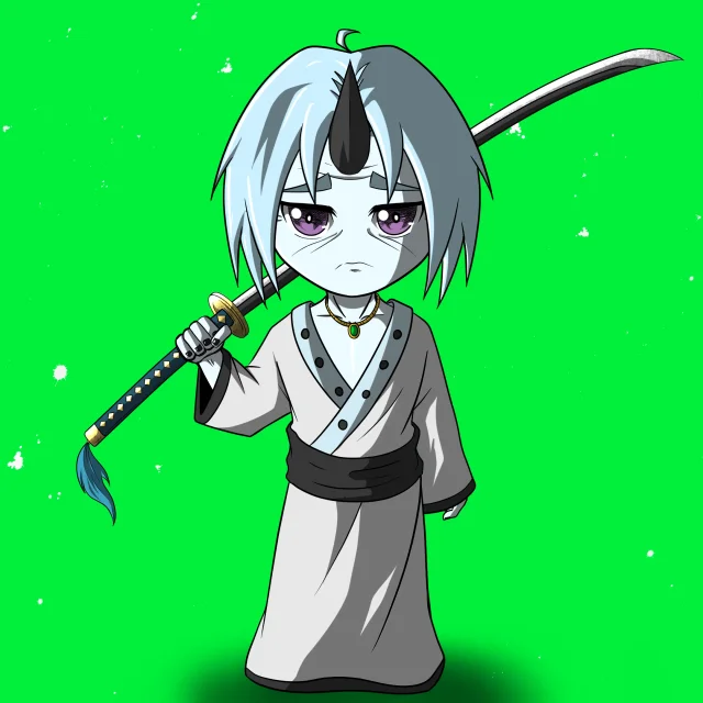 ALIEN #422. Version Chibi du NFT Alienzone.