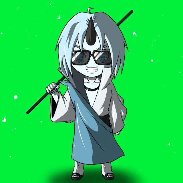 ALIEN #443. Version Chibi du NFT Alienzone.