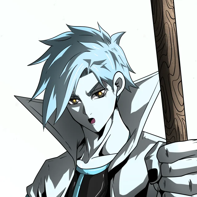 ALIEN #451. Illustration du NFT Alienzone. Eyes: Myôri; Hair: Migime; Mark: None.