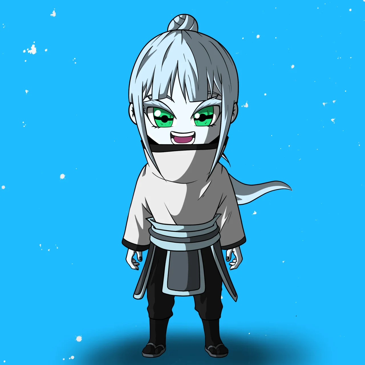 ALIEN #455. Alienzone NFT Chibi artwork.