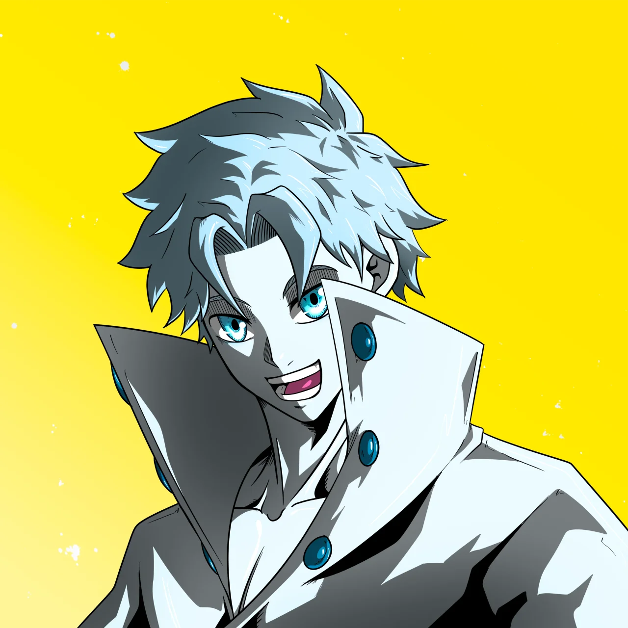 ALIEN #463. Alienzone digital collectible artwork. Eyes: Sêmoku; Hair: Hankôteki; Mark: None.