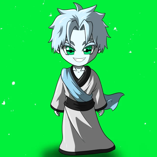 ALIEN #483. Alienzone NFT Chibi artwork.