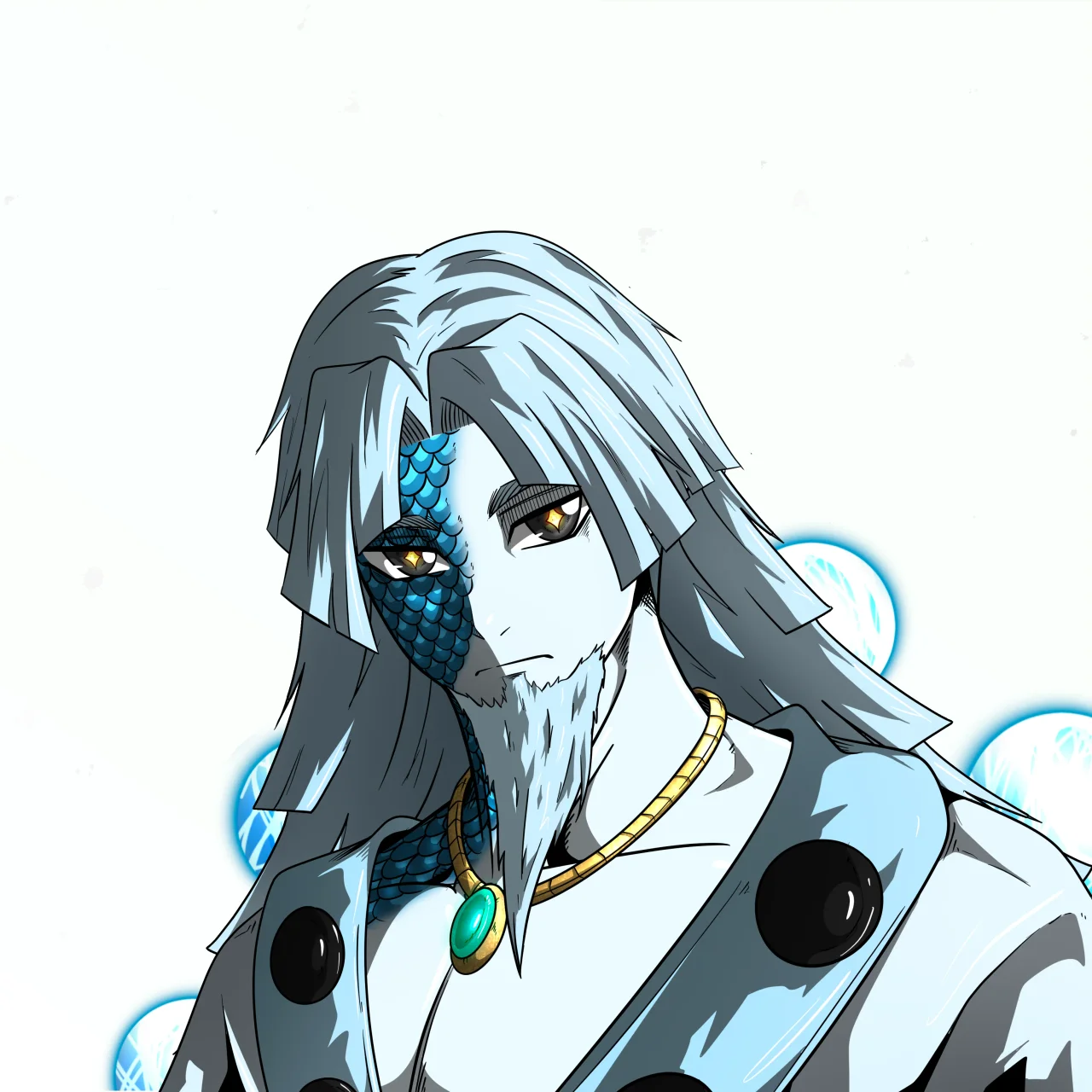 ALIEN #484. Alienzone digital collectible artwork. Eyes: Myôri; Hair: Zenbatsu II; Mark: Shinrin.