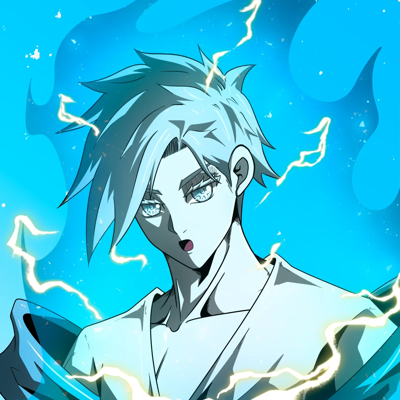 ALIEN #485. Alienzone digital collectible artwork. Eyes: Jûtenteki; Hair: Migime; Mark: None.