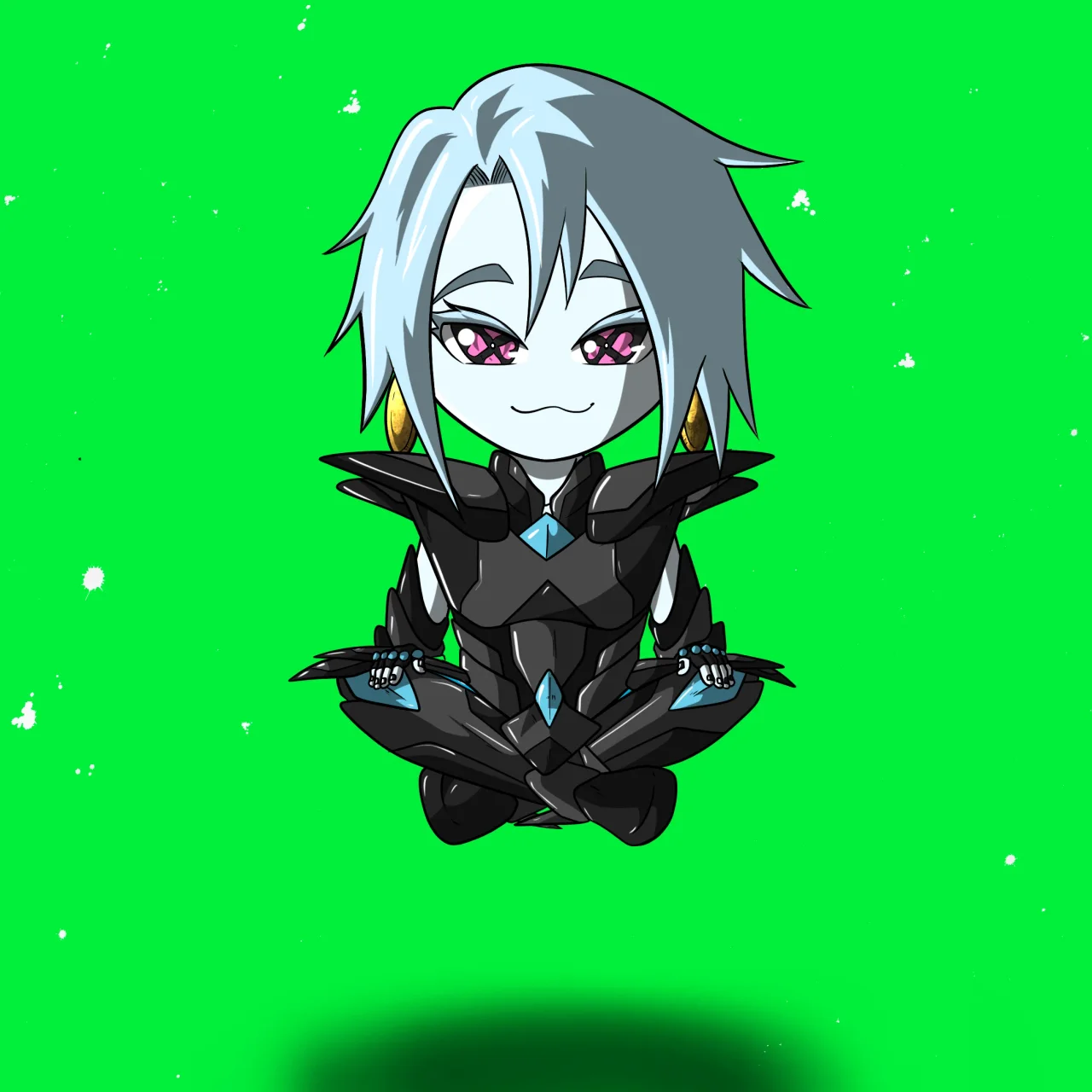 ALIEN #488. Alienzone NFT Chibi artwork.