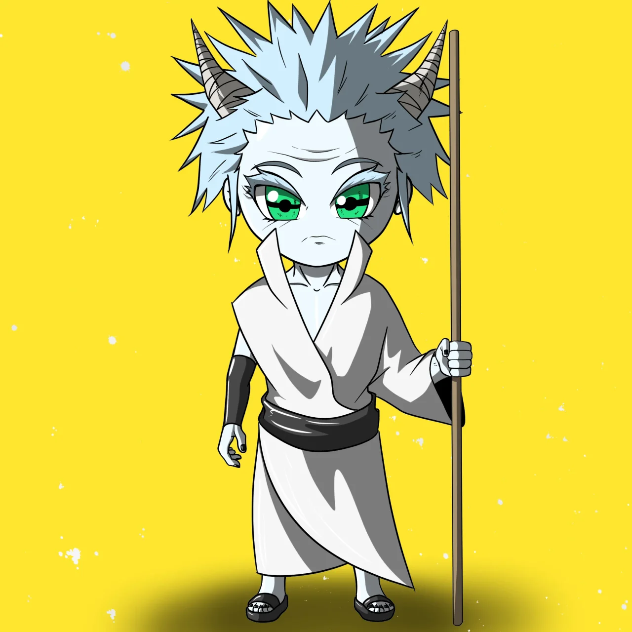 ALIEN #492. Alienzone NFT Chibi artwork.