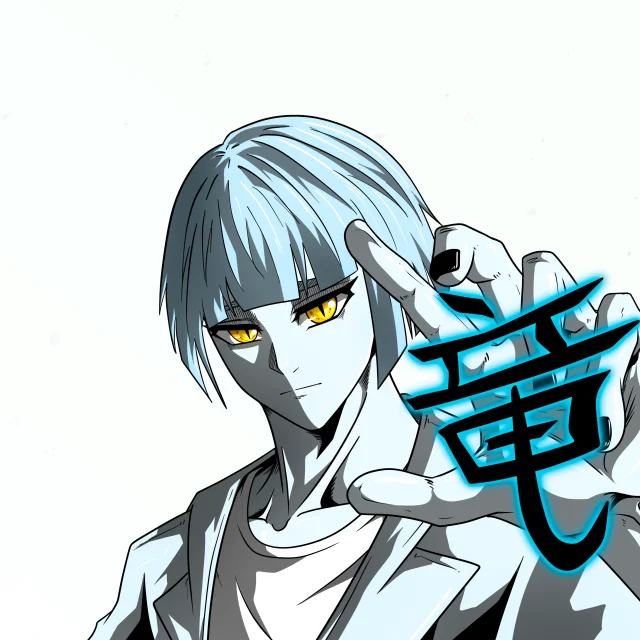ALIEN #495. Alienzone digital collectible artwork. Eyes: Ryôshi; Hair: Taregami; Mark: None.