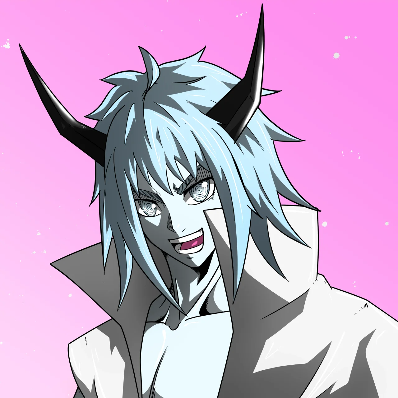 ALIEN #498. Alienzone digital collectible artwork. Eyes: Konran; Hair: Akuma; Mark: None.