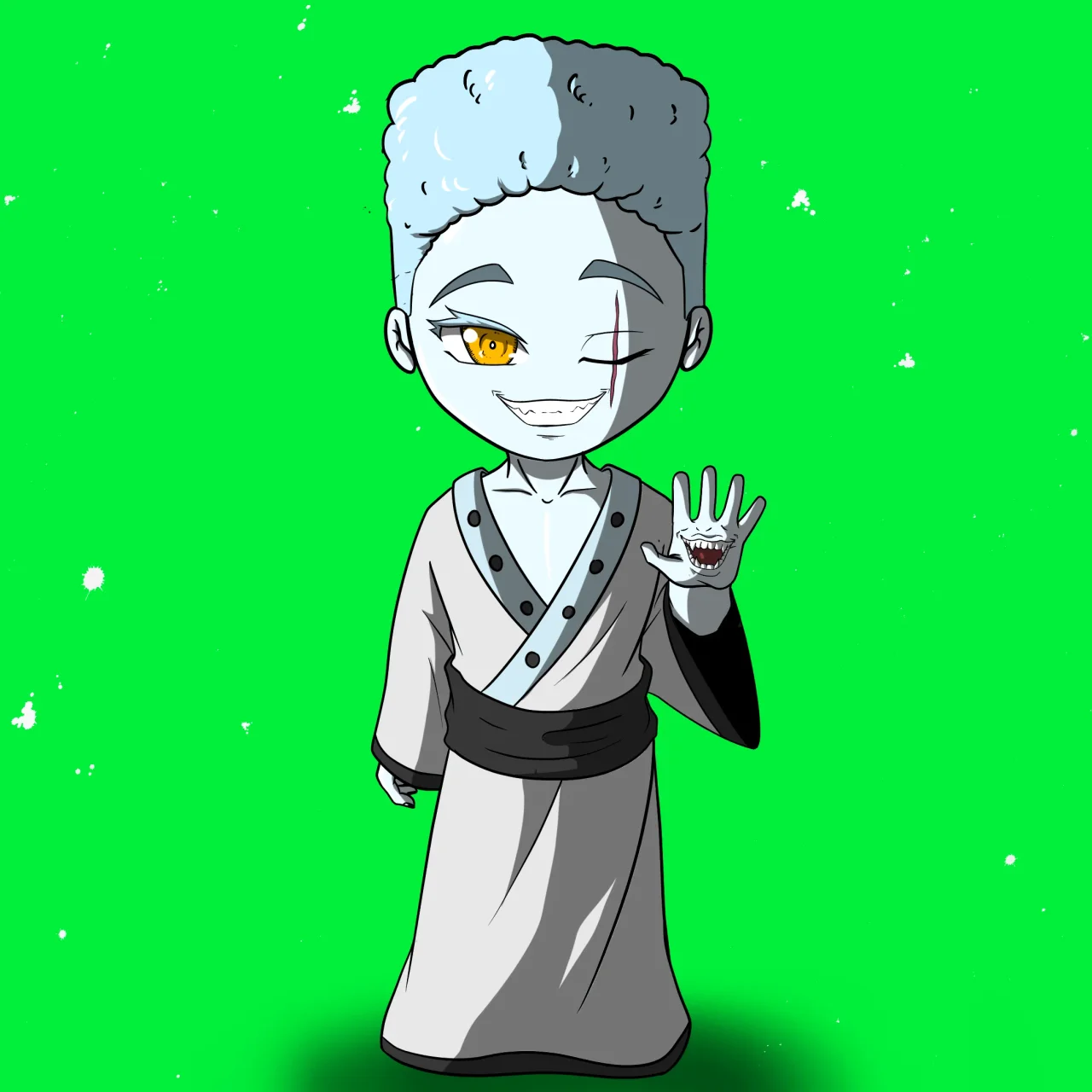 ALIEN #501. Alienzone NFT Chibi artwork.