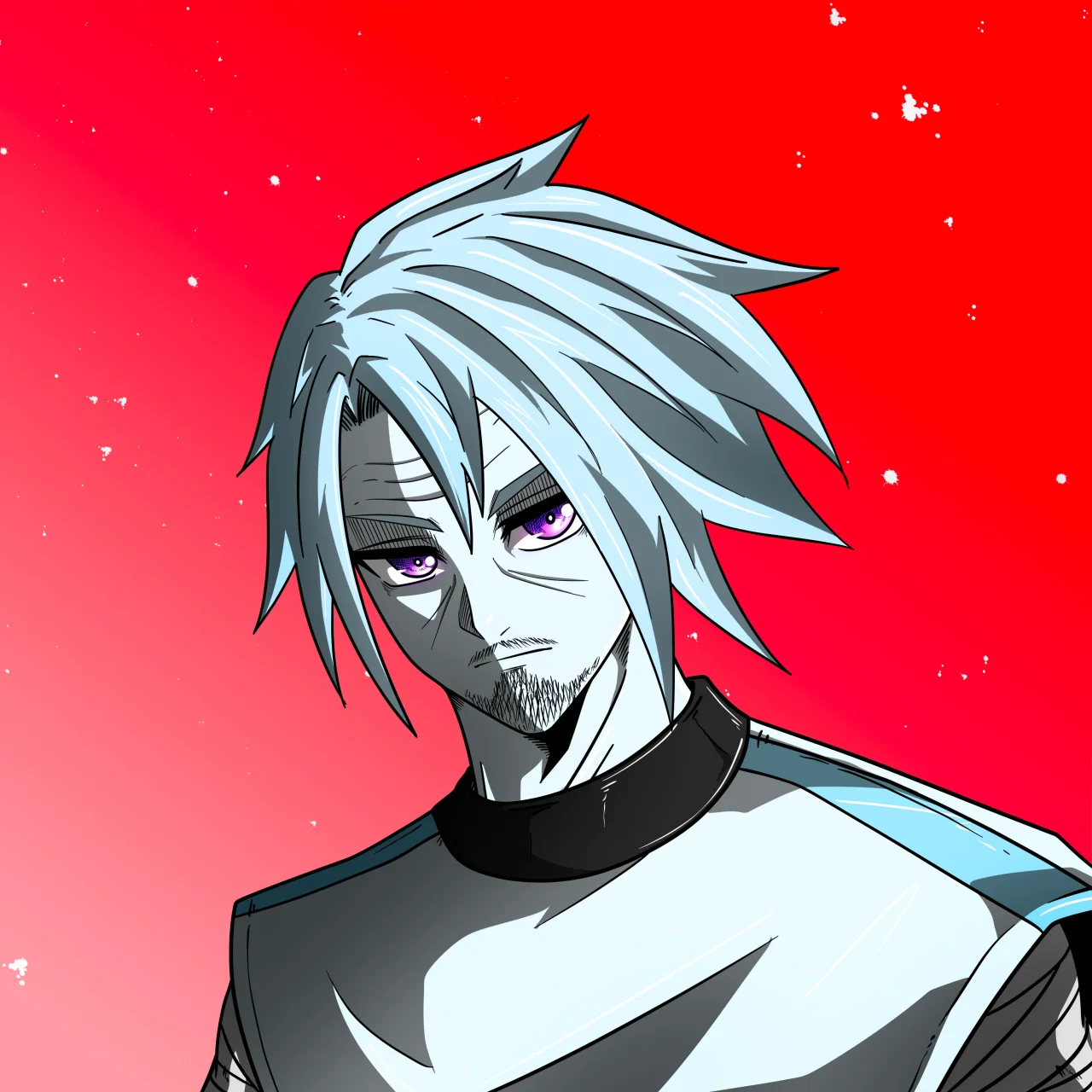 ALIEN #502. Alienzone digital collectible artwork. Eyes: Futâime; Hair: Bôshuku; Mark: Senzo.