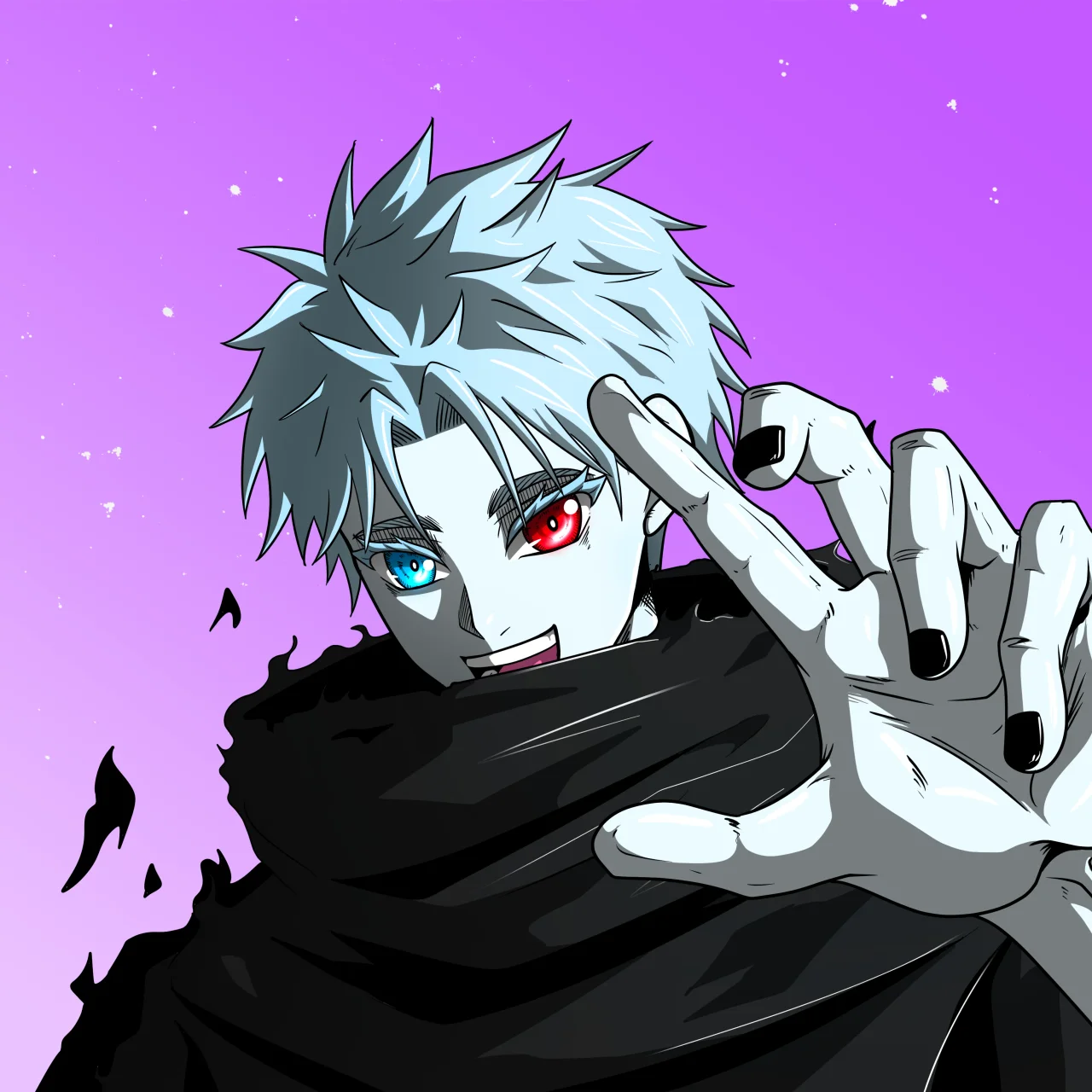 ALIEN #503. Alienzone digital collectible artwork. Eyes: Kôsaiishoku; Hair: Sanzoku; Mark: None.