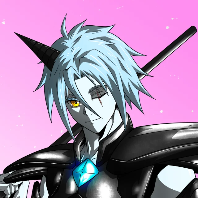 ALIEN #509. Alienzone digital collectible artwork. Eyes: Furukizu; Hair: Anben; Mark: None.