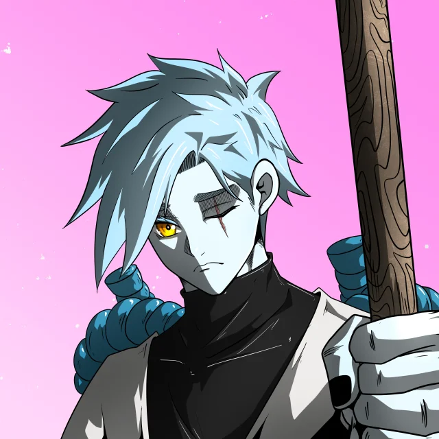 ALIEN #515. Alienzone digital collectible artwork. Eyes: Furukizu; Hair: Migime; Mark: None.