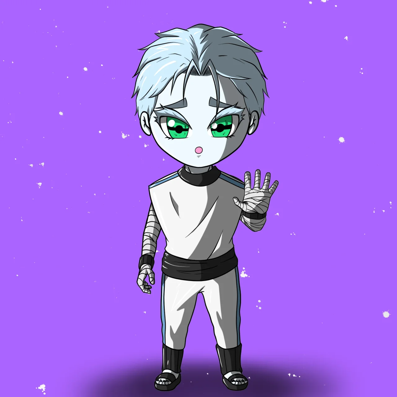 ALIEN #523. Version Chibi du NFT Alienzone.