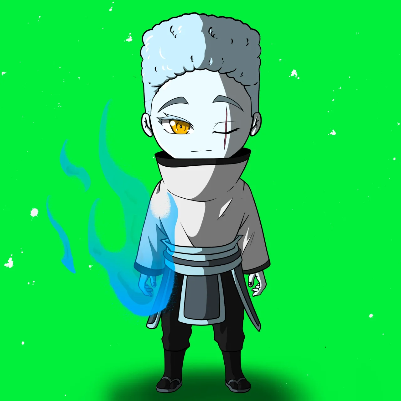 ALIEN #525. Version Chibi du NFT Alienzone.