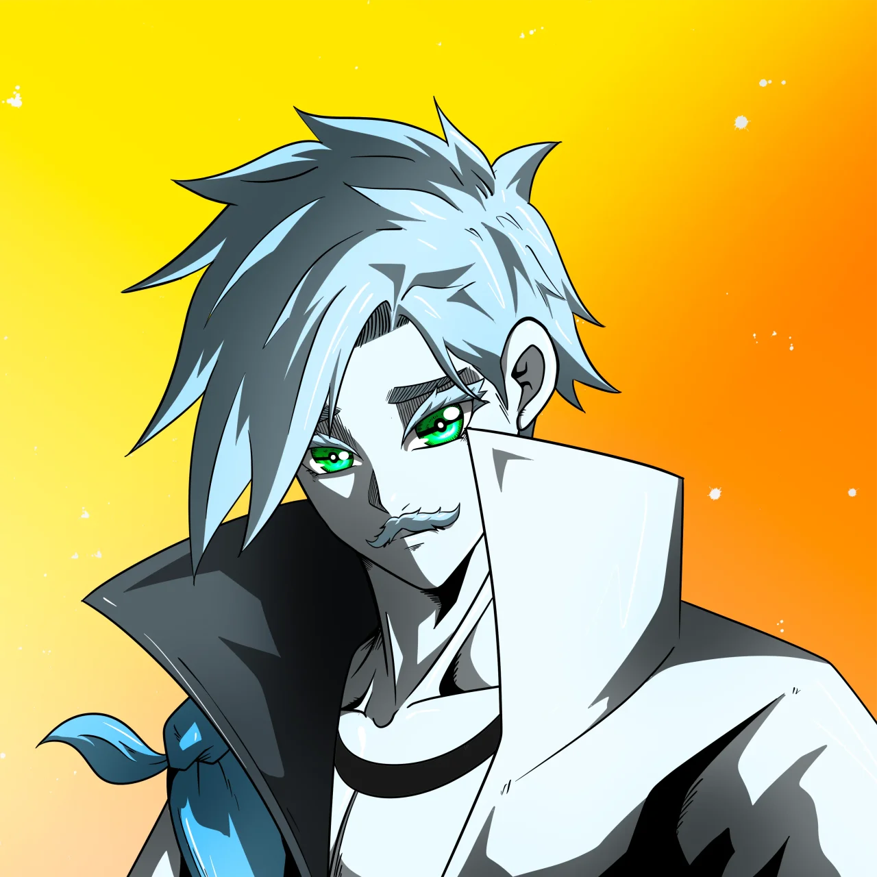 ALIEN #533. Alienzone digital collectible artwork. Eyes: Kôhaimoku; Hair: Migime; Mark: None.