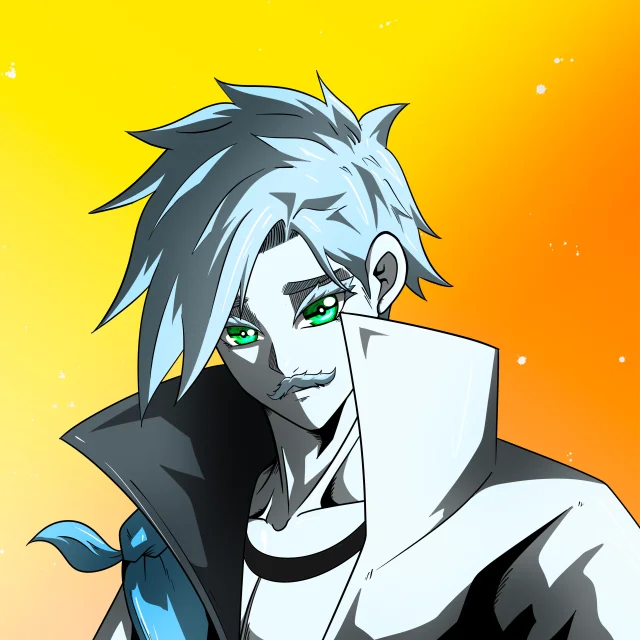 ALIEN #533. Alienzone digital collectible artwork. Eyes: Kôhaimoku; Hair: Migime; Mark: None.