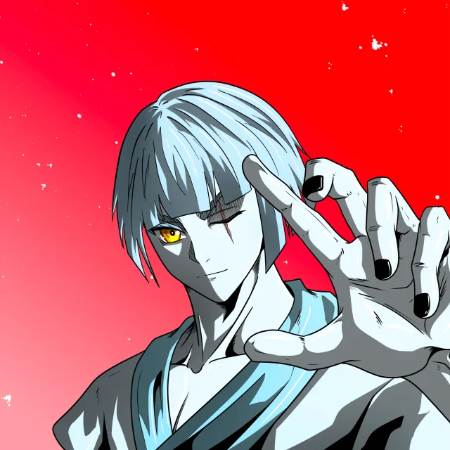 ALIEN #534. Alienzone digital collectible artwork. Eyes: Furukizu; Hair: Taregami; Mark: None.