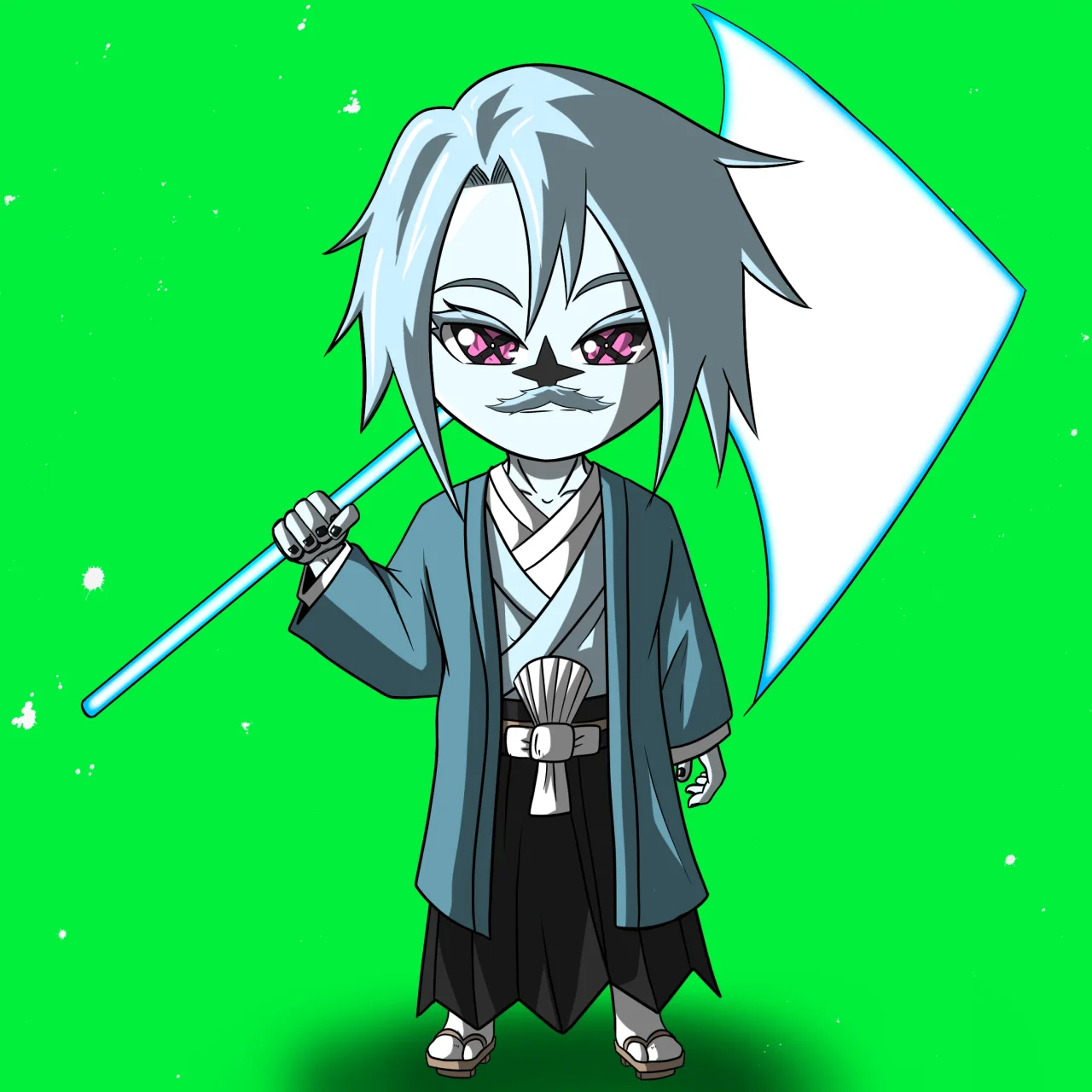 ALIEN #536. Alienzone NFT Chibi artwork.