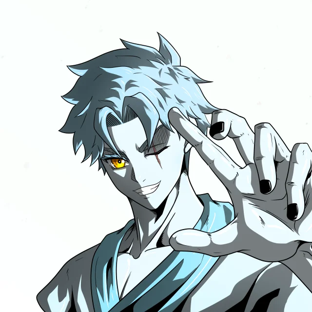 ALIEN #552. Alienzone digital collectible artwork. Eyes: Furukizu; Hair: Hankôteki; Mark: None.