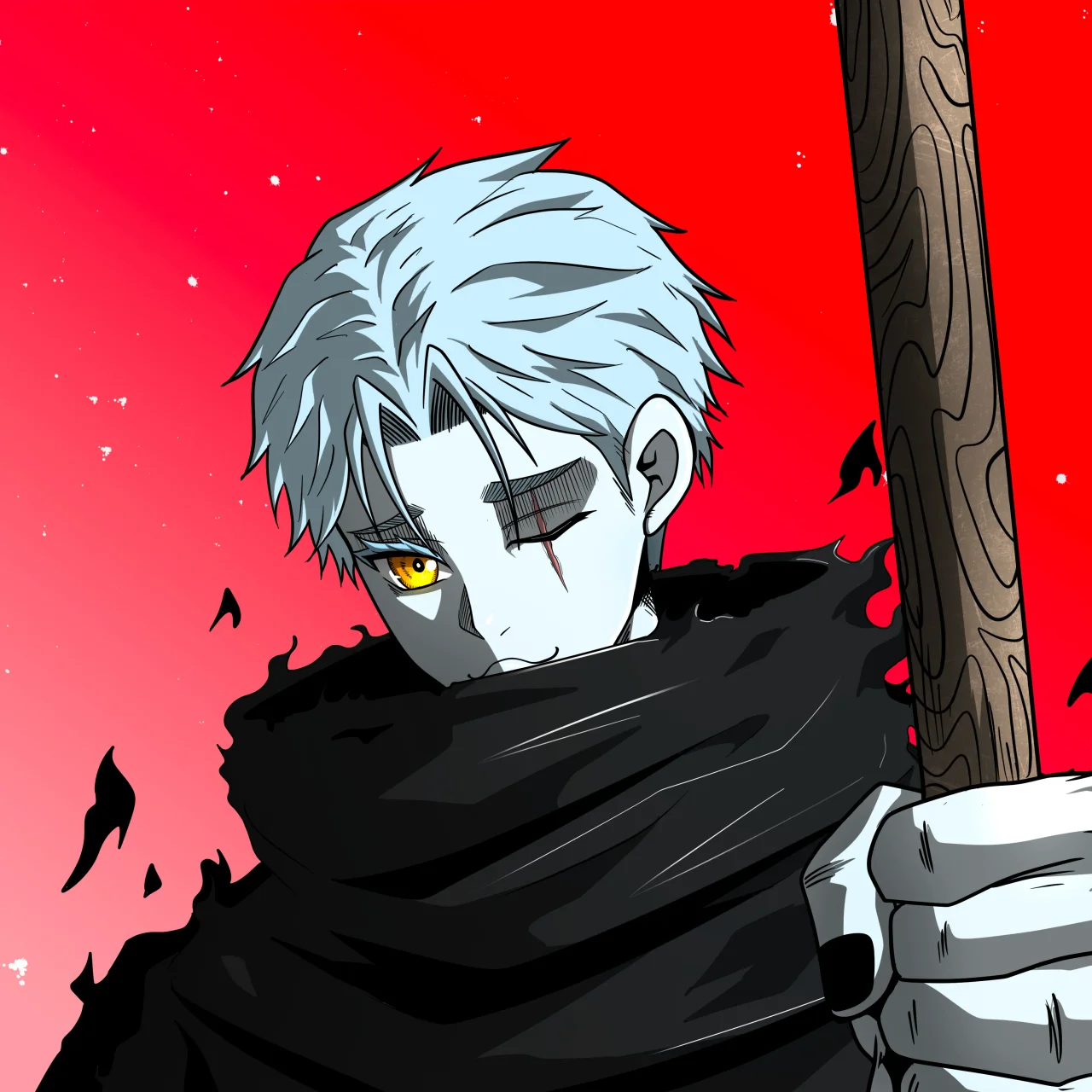 ALIEN #555. Alienzone digital collectible artwork. Eyes: Furukizu; Hair: Ikemen; Mark: None.