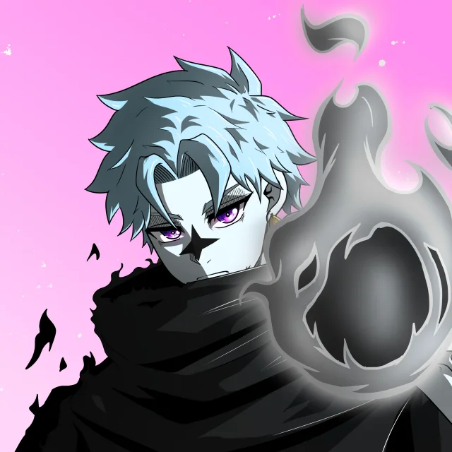 ALIEN #56. Alienzone digital collectible artwork. Eyes: Futâime; Hair: Hankôteki; Mark: Seikoku.
