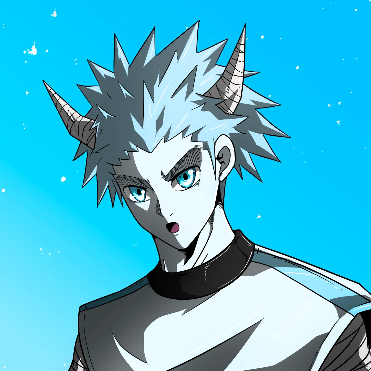 ALIEN #563. Alienzone digital collectible artwork. Eyes: Sêmoku; Hair: Hôkaben; Mark: None.