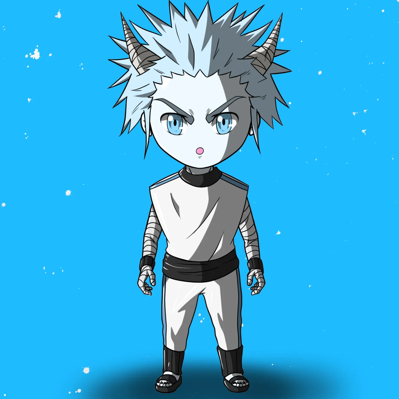 ALIEN #563. Alienzone NFT Chibi artwork.