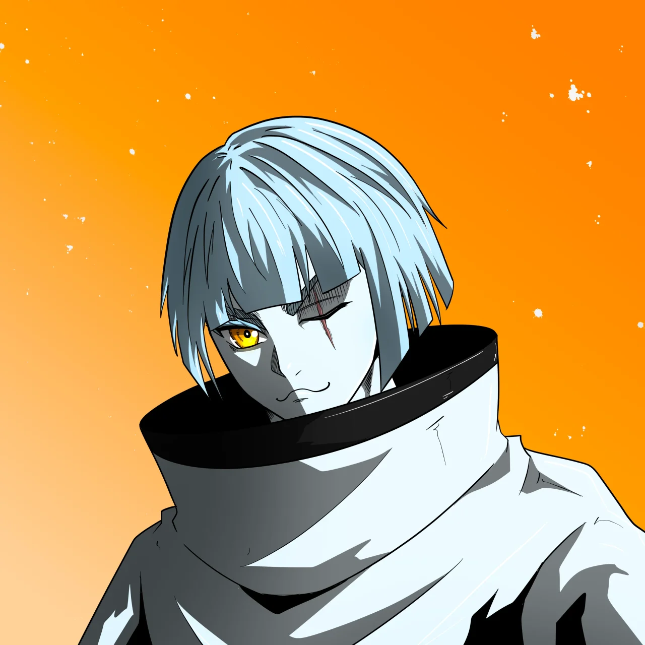 ALIEN #577. Alienzone digital collectible artwork. Eyes: Furukizu; Hair: Taregami; Mark: None.