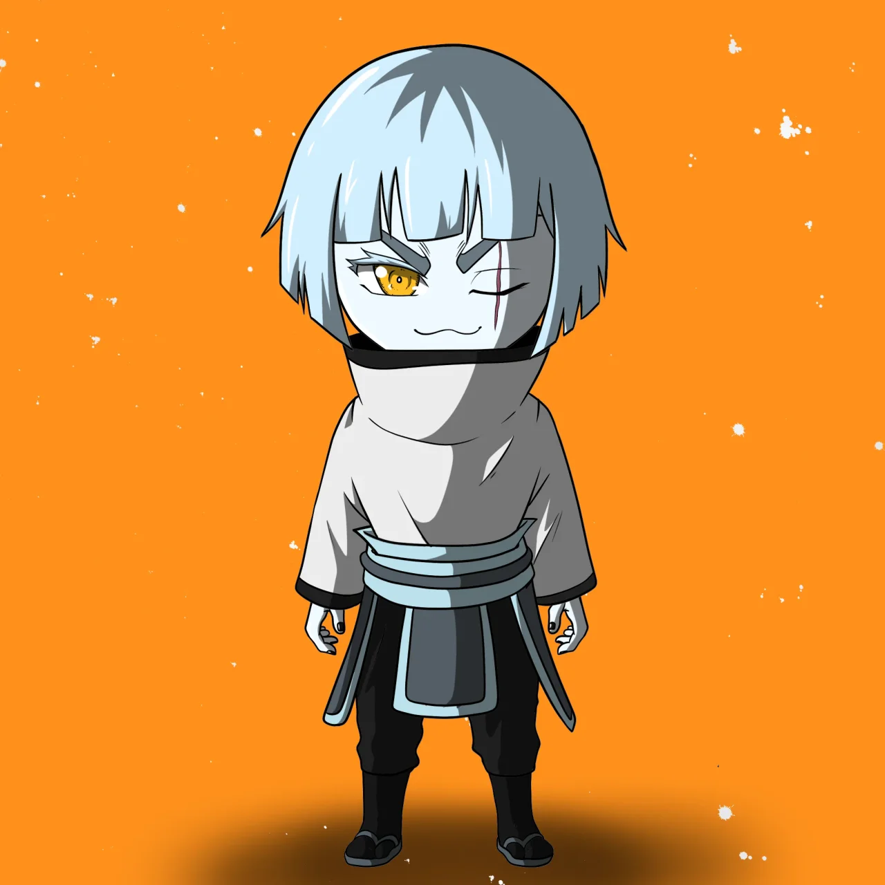 ALIEN #577. Alienzone NFT Chibi artwork.