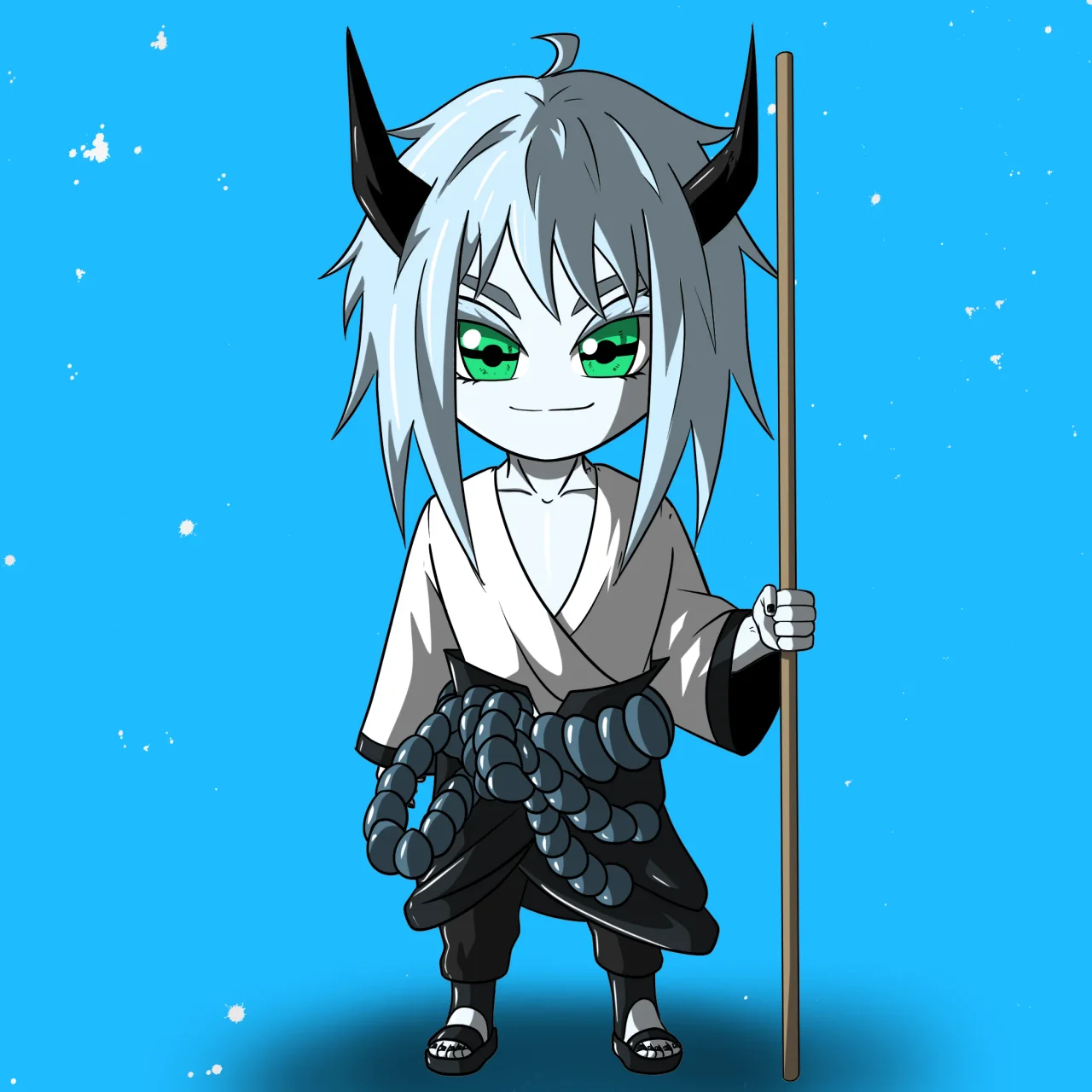 ALIEN #58. Alienzone NFT Chibi artwork.