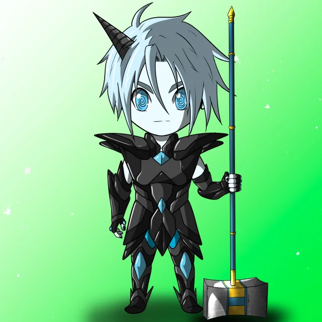 ALIEN #580. Version Chibi du NFT Alienzone.