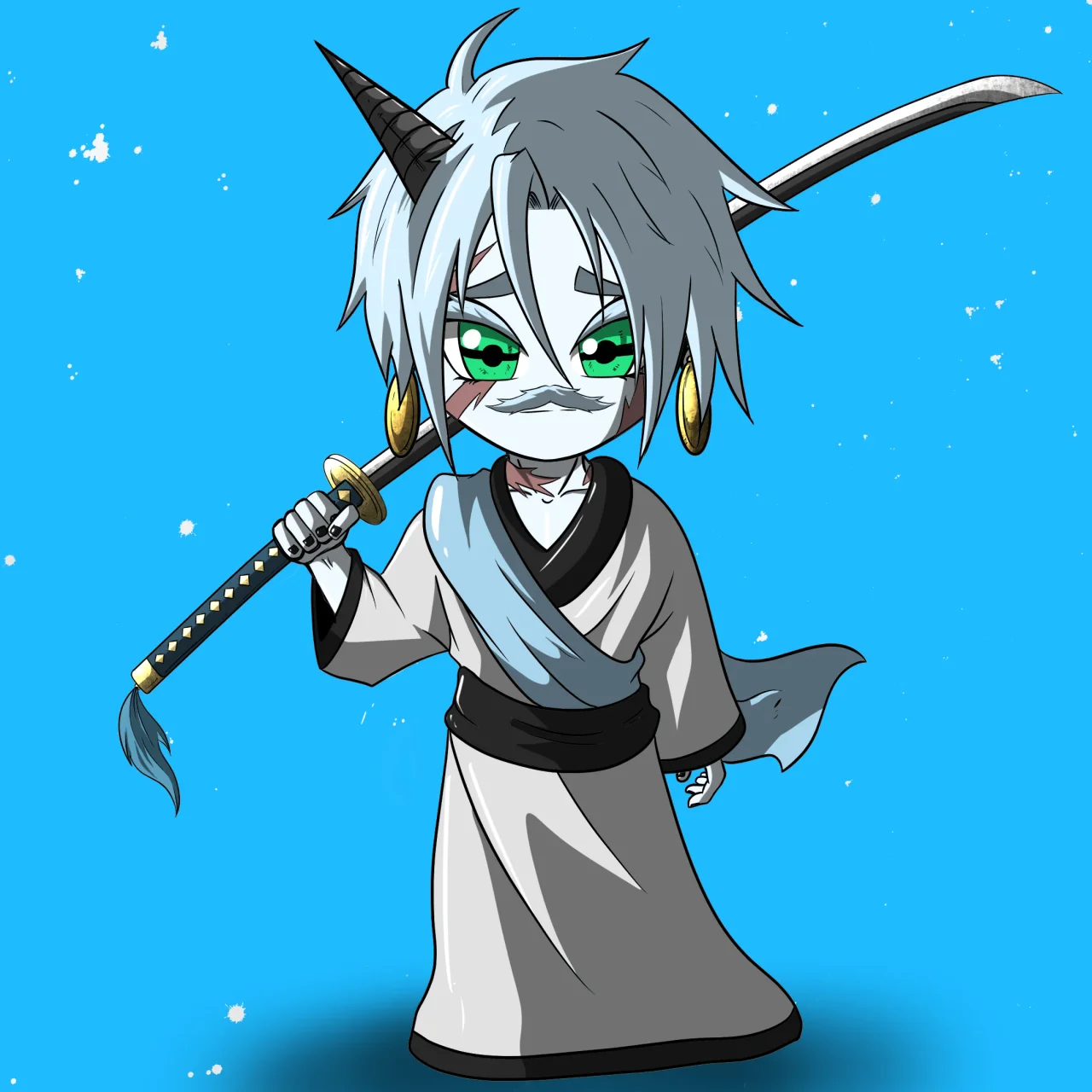 ALIEN #582. Alienzone NFT Chibi artwork.