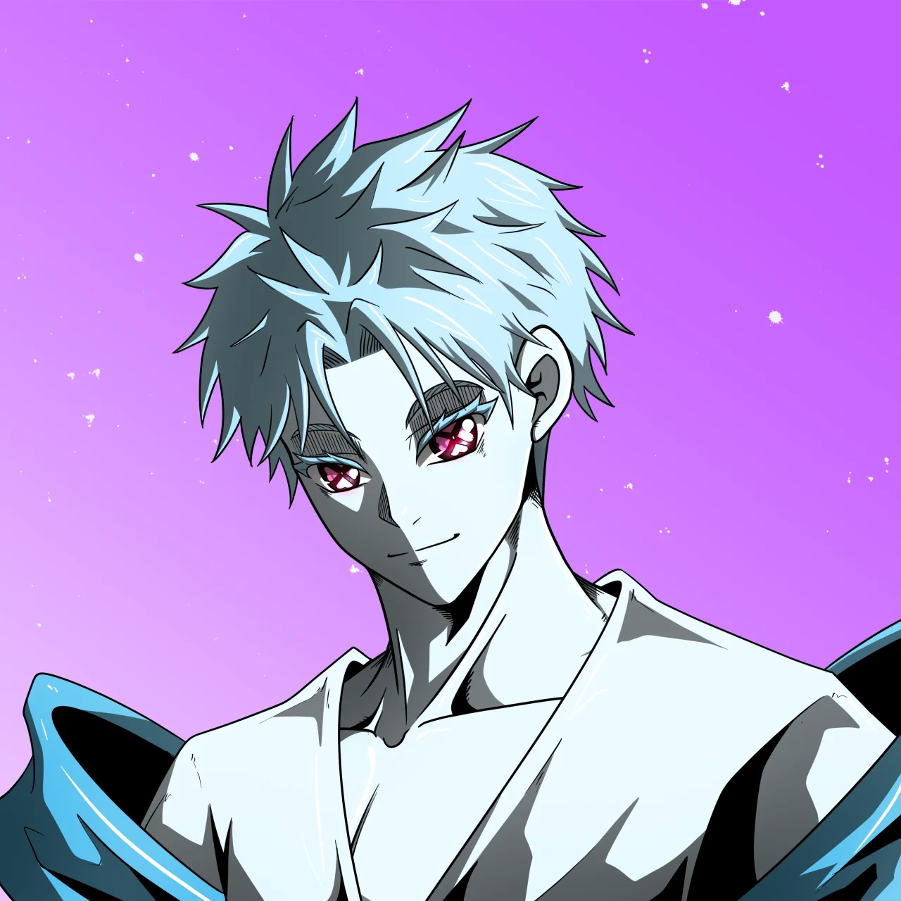 ALIEN #583. Alienzone digital collectible artwork. Eyes: Shinmoku; Hair: Sanzoku; Mark: None.