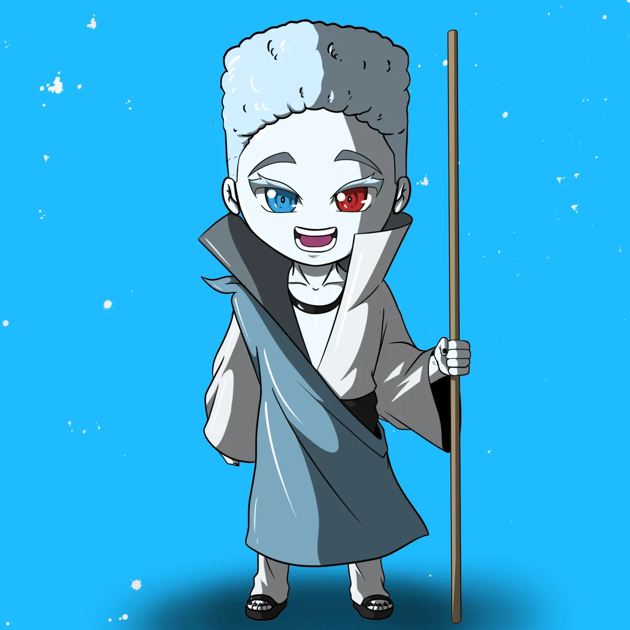 ALIEN #591. Alienzone NFT Chibi artwork.