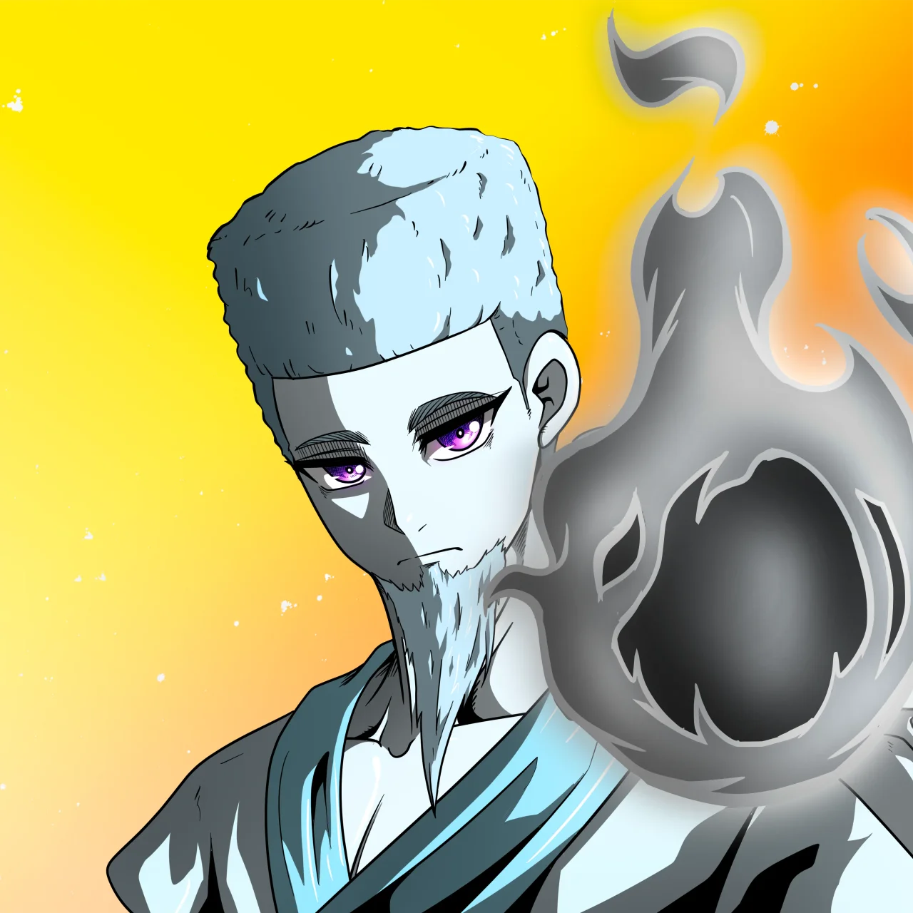 ALIEN #592. Alienzone digital collectible artwork. Eyes: Futâime; Hair: Shikakui; Mark: None.