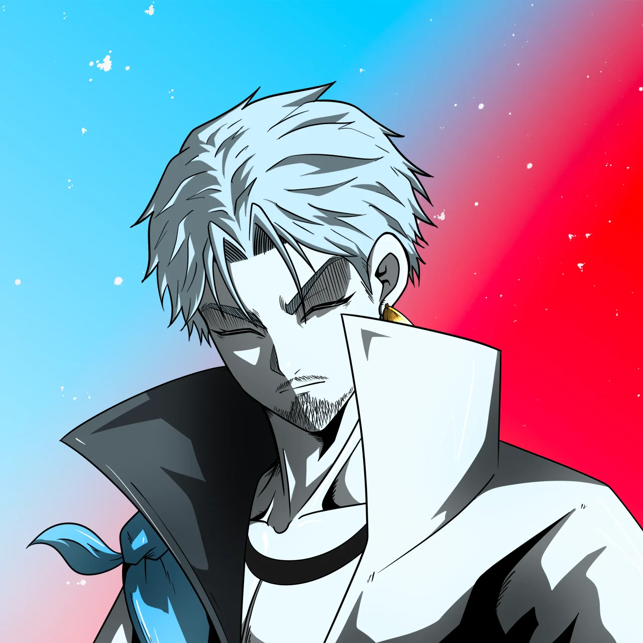 ALIEN #60. Alienzone digital collectible artwork. Eyes: Hêmoku; Hair: Ikemen; Mark: None.