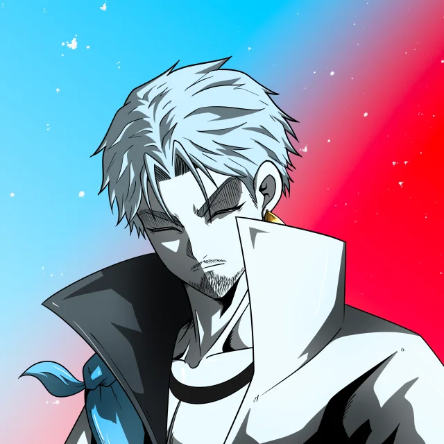 ALIEN #60. Alienzone digital collectible artwork. Eyes: Hêmoku; Hair: Ikemen; Mark: None.