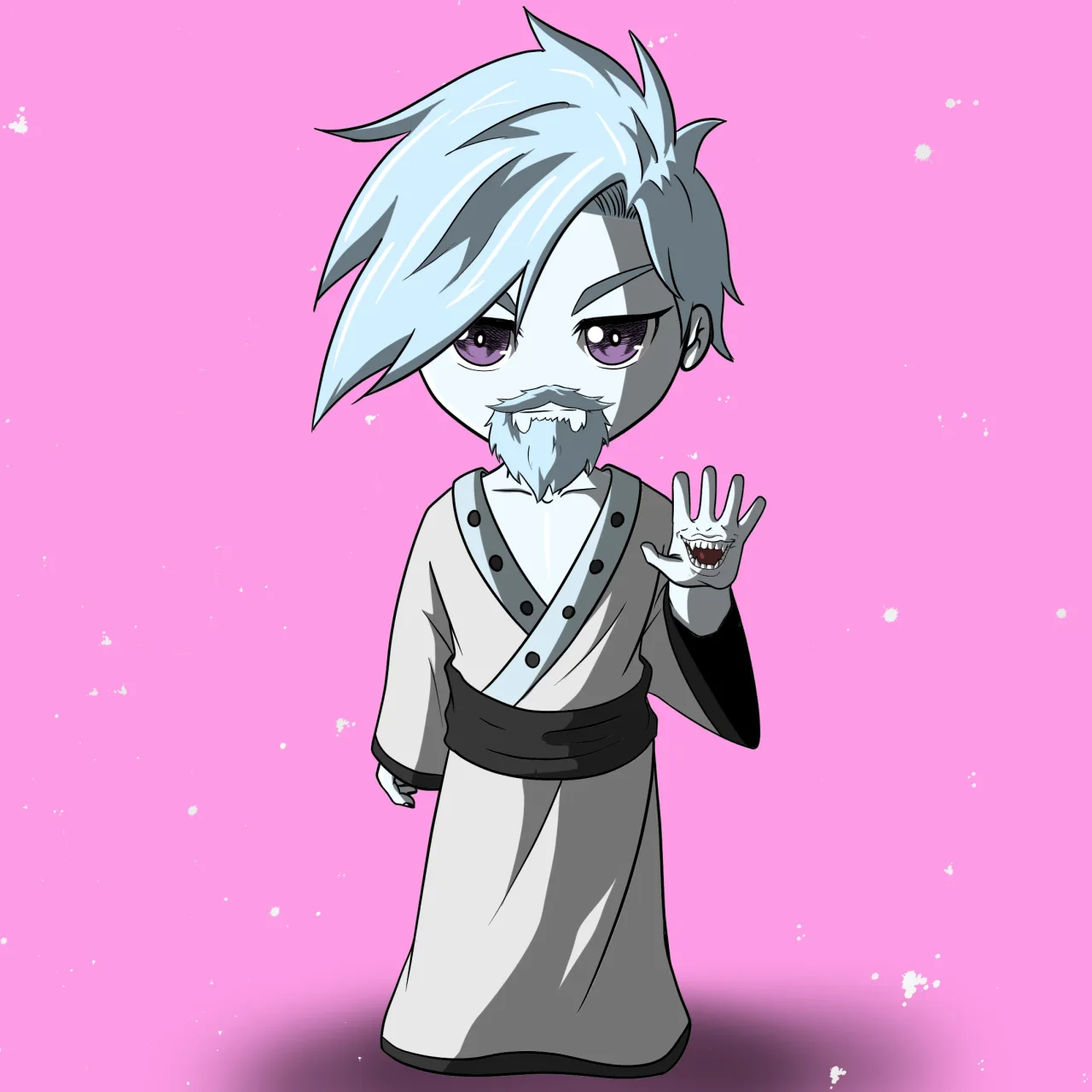 ALIEN #607. Alienzone NFT Chibi artwork.