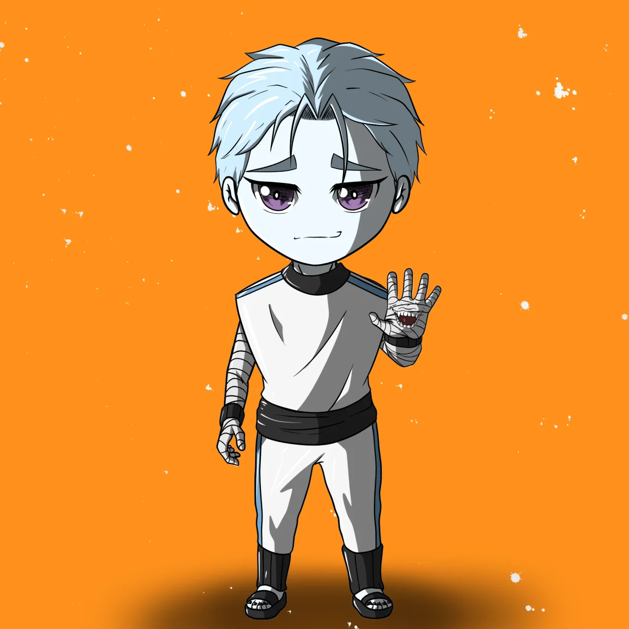 ALIEN #608. Alienzone NFT Chibi artwork.