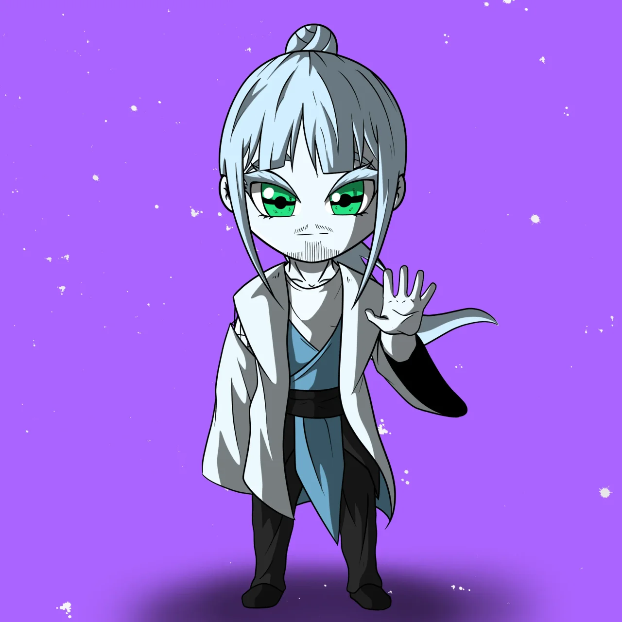 ALIEN #618. Alienzone NFT Chibi artwork.