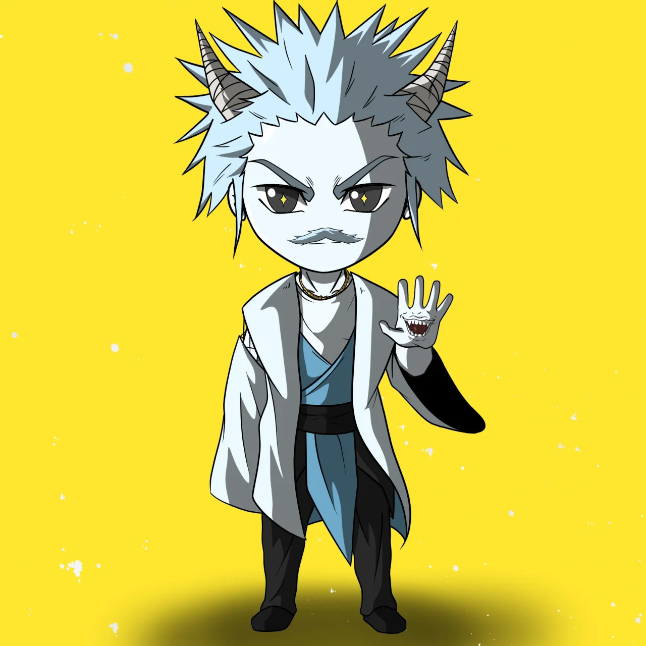 ALIEN #627. Alienzone NFT Chibi artwork.