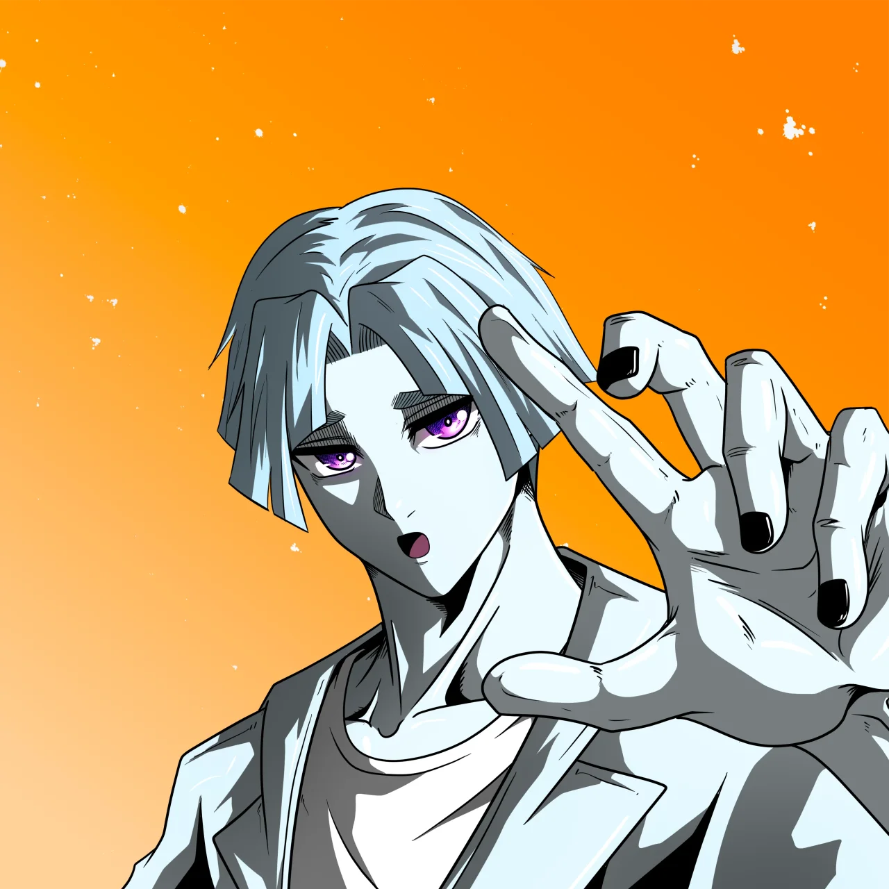 ALIEN #638. Alienzone digital collectible artwork. Eyes: Futâime; Hair: Zenbatsu; Mark: None.