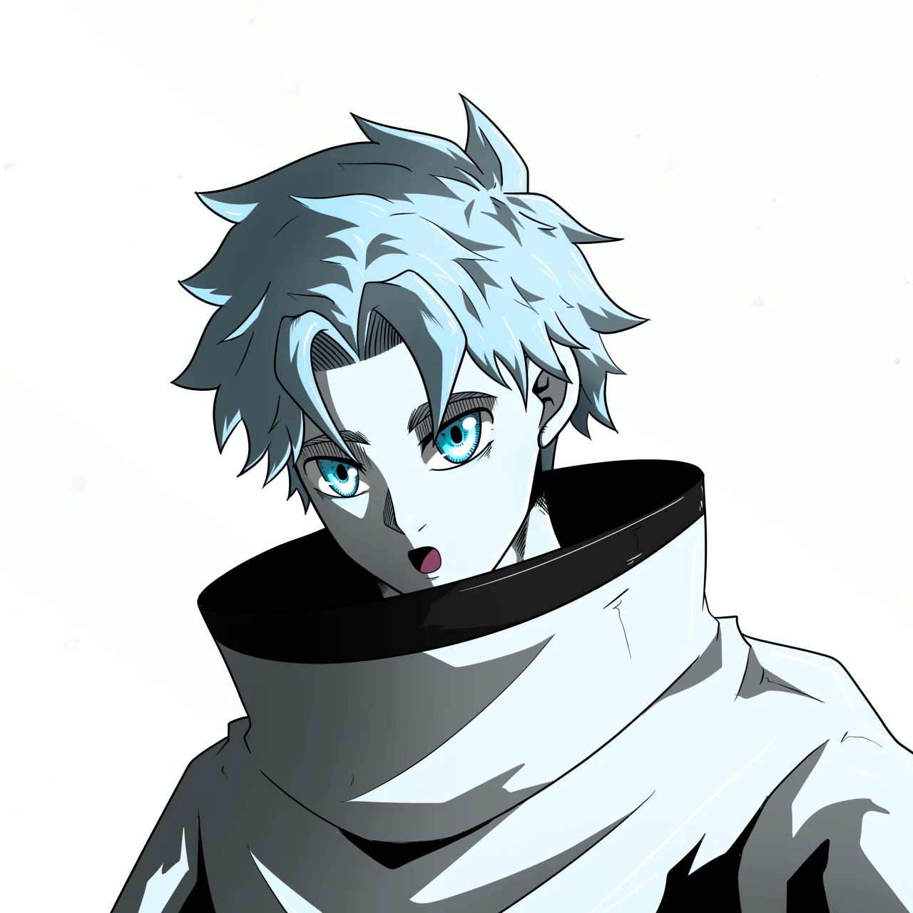 ALIEN #640. Alienzone digital collectible artwork. Eyes: Sêmoku; Hair: Hankôteki; Mark: None.