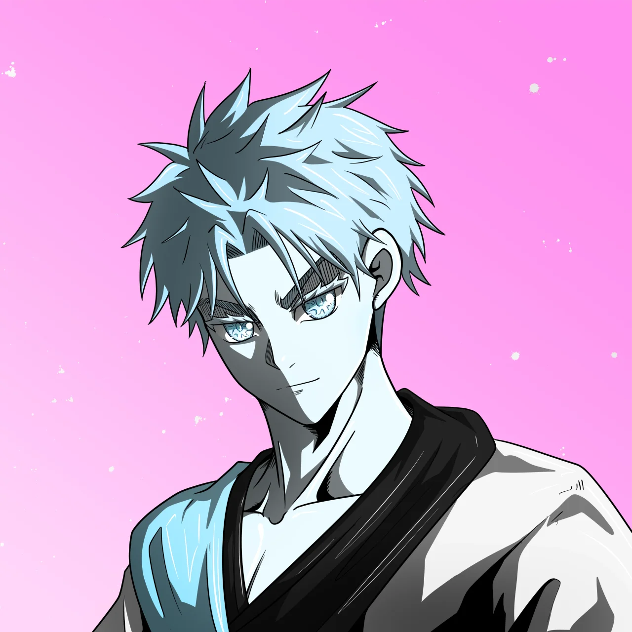 ALIEN #644. Alienzone digital collectible artwork. Eyes: Jûtenteki; Hair: Sanzoku; Mark: None.