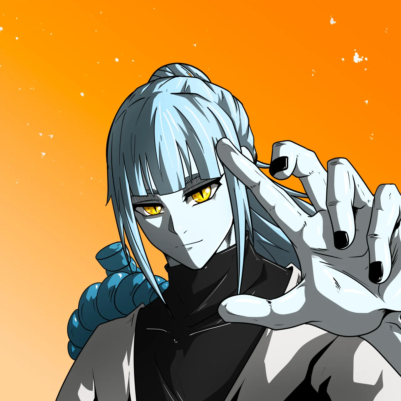 ALIEN #648. Alienzone digital collectible artwork. Eyes: Ryôshi; Hair: Kêkan II; Mark: None.