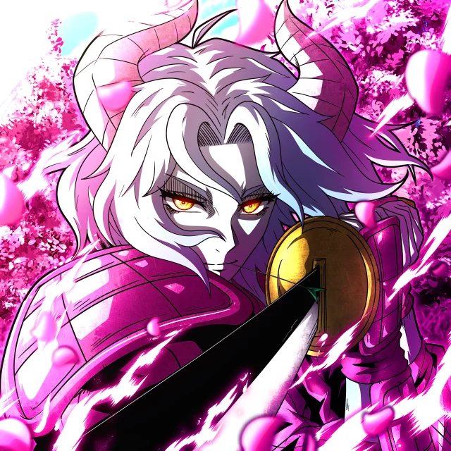 ALIEN #654. Illustration du NFT Alienzone. Eyes: Momoiro no Me; Hair: Memoir no Kami; Mark: Pink.