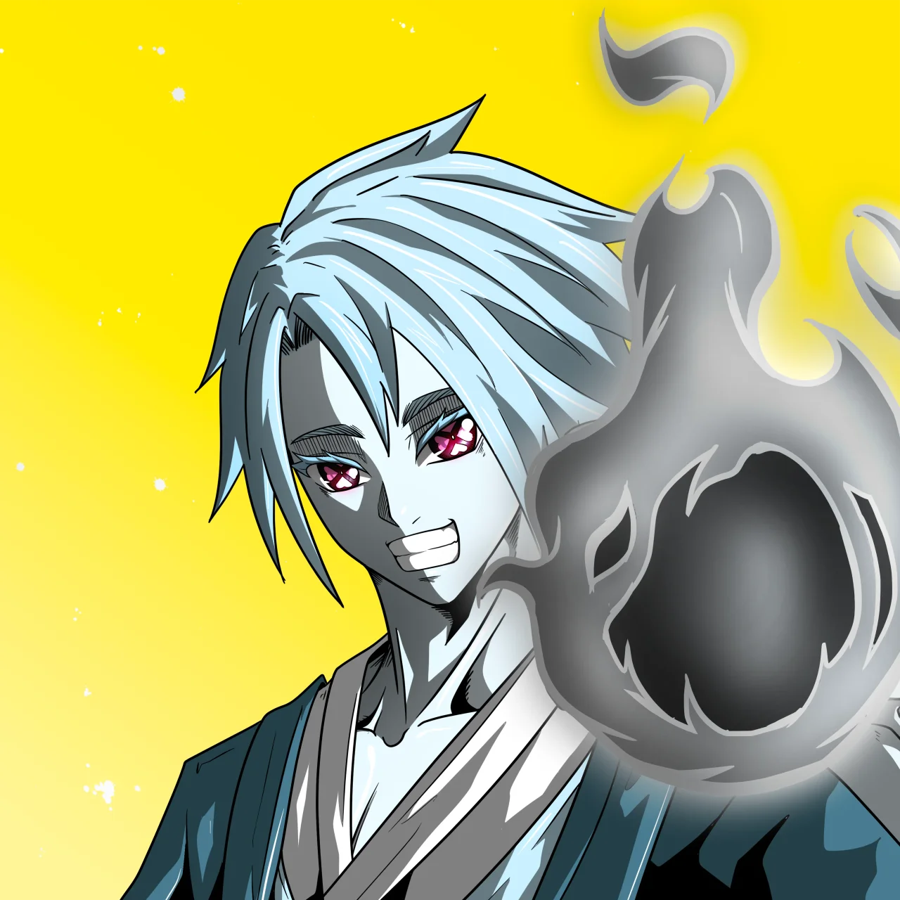 ALIEN #657. Alienzone digital collectible artwork. Eyes: Shinmoku; Hair: Bôshuku; Mark: None.