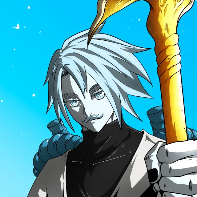 ALIEN #661. Illustration du NFT Alienzone. Eyes: Jûtenteki; Hair: Bôshuku; Mark: None.