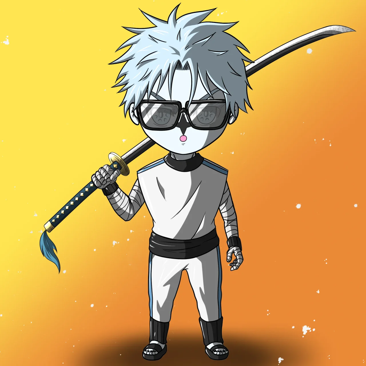 ALIEN #671. Alienzone NFT Chibi artwork.
